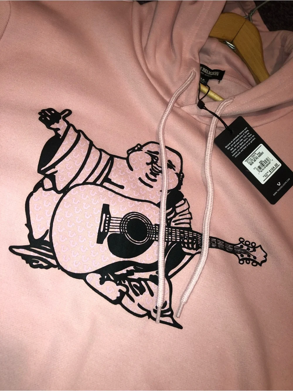 True Religion Pink Buddha Hoodie